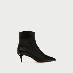 Leather Kitten Heel Ankle Boots | Poshmark